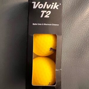 Volvik T2 Yellow Golf Balls